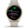Часы GARMIN VENU 2S LIGHT GOLD STAINLESS STEEL BEZEL WITH LIGHT SAND CASE AND SILICONE BAND 010-02429-11
